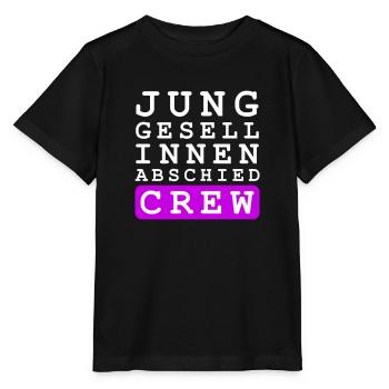 Junggesellinnenabschied Crew Junggesellin - Stanley/Stella Kinder T-Shirt MINI CREATOR  - Schwarz - Vorne - Mikhail (115cm)