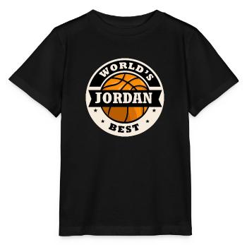 Jordan world s best basketball player Jordan - Stanley/Stella MINI CREATOR Kids’ T-Shirt - black - Front - Mikhail (115cm)