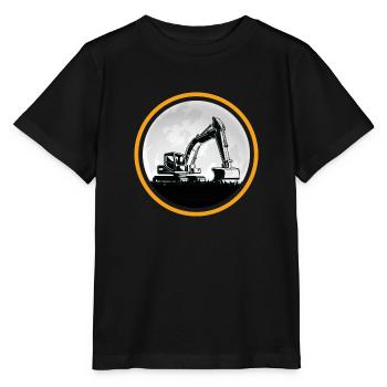 Bagger Baggerfahrer Baustelle Baggerschaufel - Stanley/Stella Kinder T-Shirt MINI CREATOR  - Schwarz - Vorne - Mikhail (115cm)