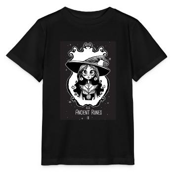 Ancient Runes oracle - T-shirt bio MINI CREATOR Stanley/Stella Enfant - noir - Devant - Mikhail (115cm)