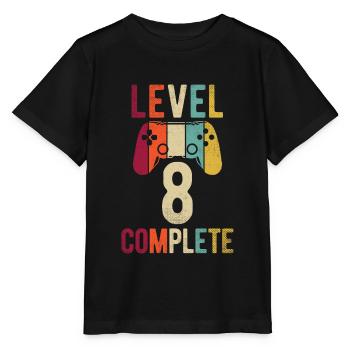 Geburtstag Junge 8 Jahre Shirt Gamer Gaming Level - Stanley/Stella Kinder T-Shirt MINI CREATOR  - Schwarz - Vorne - Mikhail (115cm)