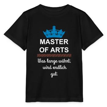 Master Studium - Stanley/Stella Kinder T-Shirt MINI CREATOR  - Schwarz - Vorne - Mikhail (115cm)