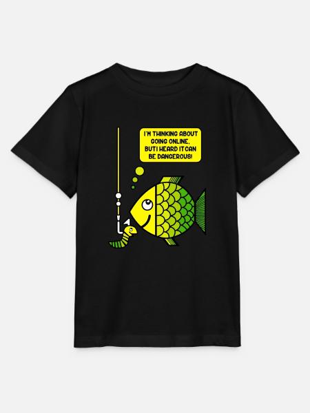 Angeln und humor - Stanley/Stella Kinder T-Shirt MINI CREATOR - Schwarz