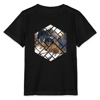 Dolomites Seceda Paysage hivernal - T-shirt bio MINI CREATOR Stanley/Stella Enfant - noir - Devant - Mikhail (115cm)