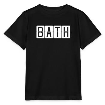 Panneau de l’aéroport de Bath - T-shirt bio MINI CREATOR Stanley/Stella Enfant - noir - Devant - Mikhail (115cm)