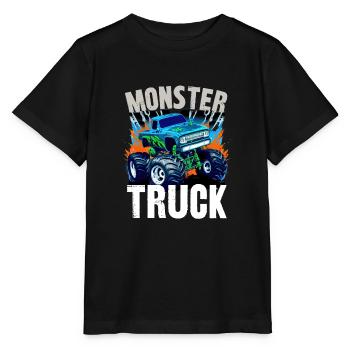 Monstertruck - Stanley/Stella Kinder T-Shirt MINI CREATOR  - Schwarz - Vorne - Mikhail (115cm)