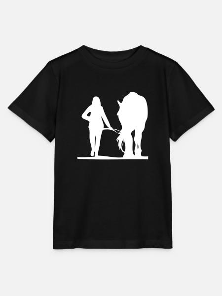 Pferd führen - Stanley/Stella Kinder T-Shirt MINI CREATOR  - Schwarz