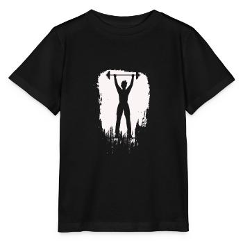 Musculation Haltérophilie Fitness Workout - T-shirt bio MINI CREATOR Stanley/Stella Enfant - noir - Devant - Mikhail (115cm)