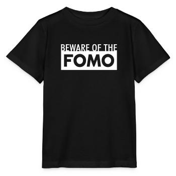 Beware of the FOMO - Stanley/Stella MINI CREATOR Kids’ T-Shirt - black - Front - Mikhail (115cm)