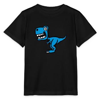 Superdinosaurier (Farbe) - Stanley/Stella Kinder T-Shirt MINI CREATOR  - Schwarz - Vorne - Mikhail (115cm)