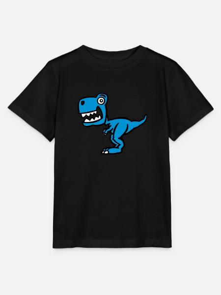 Superdinosaurier (Farbe) - Stanley/Stella Kinder T-Shirt MINI CREATOR  - Schwarz