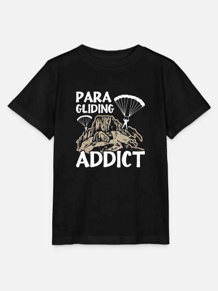 Paragliding Addict - Stanley/Stella Kinder T-Shirt MINI CREATOR  - Schwarz