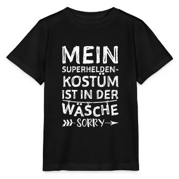 Mein Superheldenkostüm Ist In Der Wäsche - Stanley/Stella Kinder T-Shirt MINI CREATOR  - Schwarz - Vorne - Mikhail (115cm)