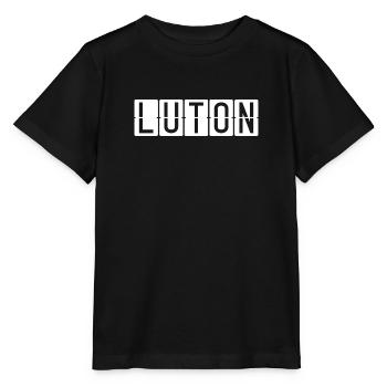 Panneau de l’aéroport de Luton - T-shirt bio MINI CREATOR Stanley/Stella Enfant - noir - Devant - Mikhail (115cm)