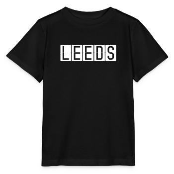 Panneau de l’aéroport de Leeds - T-shirt bio MINI CREATOR Stanley/Stella Enfant - noir - Devant - Mikhail (115cm)