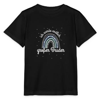 Ich werde Großer Bruder / Großer Bruder 2023 - Stanley/Stella Kinder T-Shirt MINI CREATOR  - Schwarz - Vorne - Mikhail (115cm)