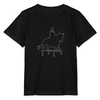 Dressage dressage dressage Cadeau équestre - T-shirt bio MINI CREATOR Stanley/Stella Enfant - noir - Devant - Mikhail (115cm)