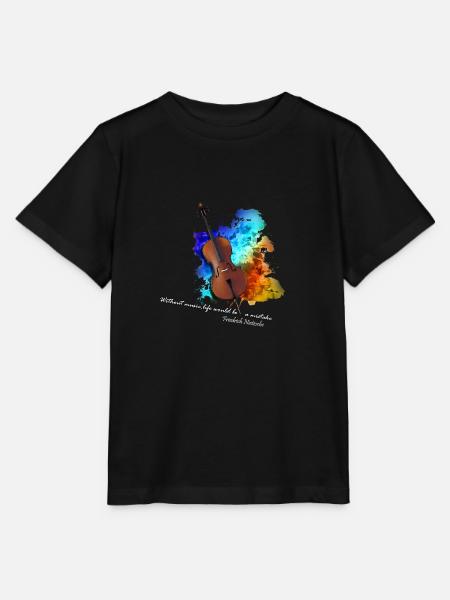 cello - Stanley/Stella Kinder T-Shirt MINI CREATOR - Schwarz