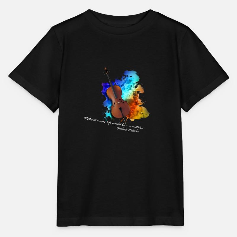 cello - Stanley/Stella Kinder T-Shirt MINI CREATOR  - Schwarz