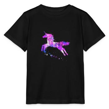 einhorn - Stanley/Stella Kinder T-Shirt MINI CREATOR  - Schwarz - Vorne - Mikhail (115cm)