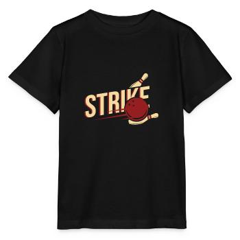 Bowling - Stanley/Stella Kinder T-Shirt MINI CREATOR  - Schwarz - Vorne - Mikhail (115cm)