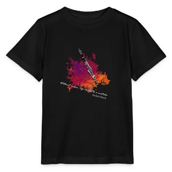 clarinet - Stanley/Stella MINI CREATOR Kids’ T-Shirt - black - Front - Mikhail (115cm)