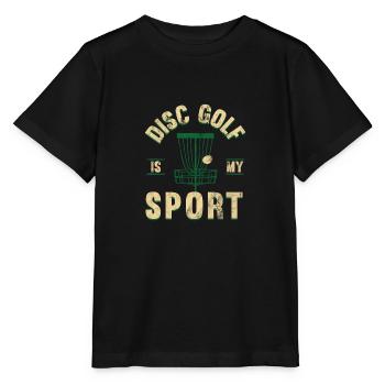 Disc Golf is my sport - Stanley/Stella MINI CREATOR Kids’ T-Shirt - black - Front - Mikhail (115cm)
