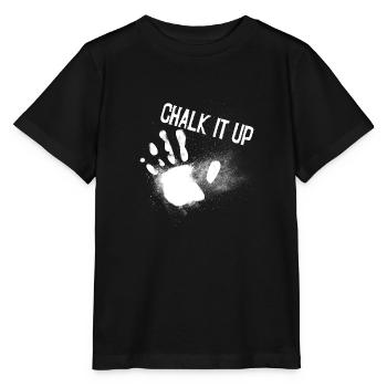 chalk it up bouldering gymnastics magnesium gift - Stanley/Stella MINI CREATOR Kids’ T-Shirt - black - Front - Mikhail (115cm)