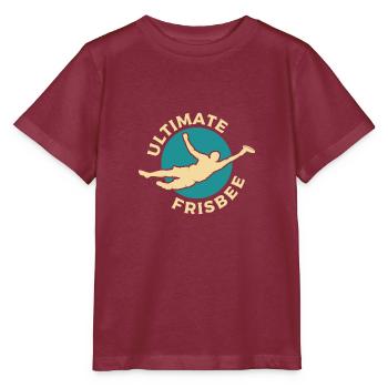 Frisbee ultimativer Fänger - Stanley/Stella Kinder T-Shirt MINI CREATOR  - Burgunderrot - Vorne - Kain (125cm)