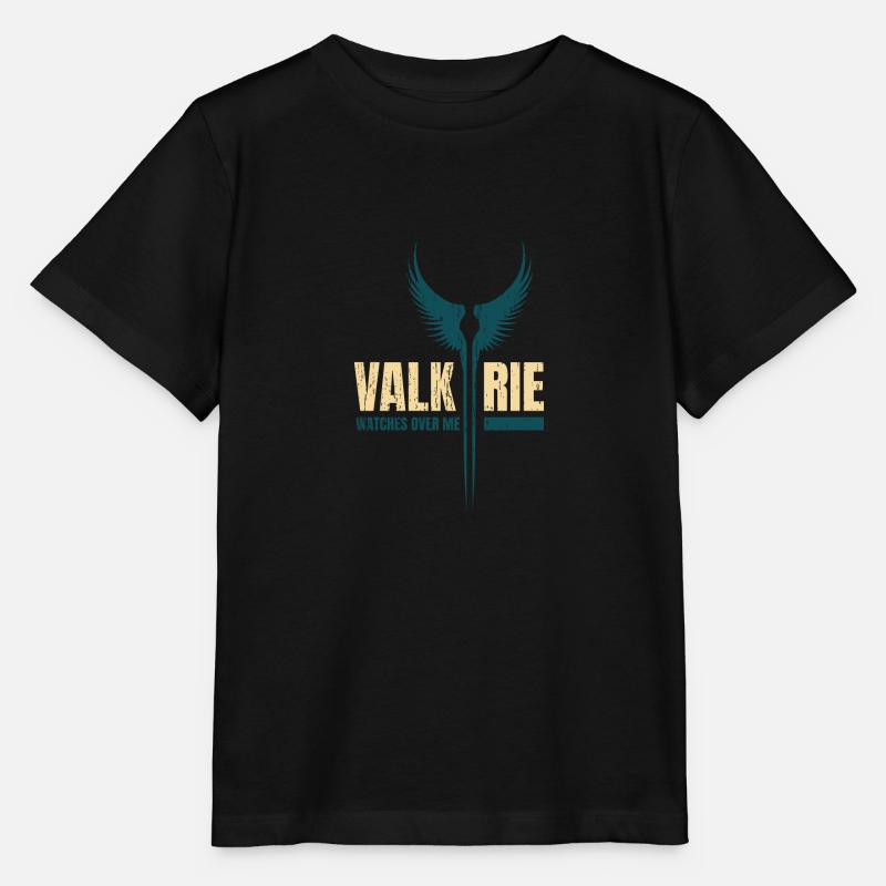 Ailes Vikings Valkyrie - T-shirt bio MINI CREATOR Stanley/Stella Enfant - noir