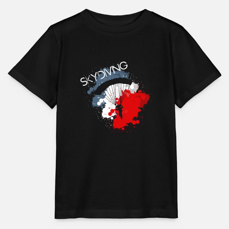 saut en parachute - T-shirt bio MINI CREATOR Stanley/Stella Enfant - noir