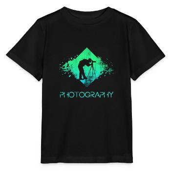 fotograf - Stanley/Stella Kinder T-Shirt MINI CREATOR  - Schwarz - Vorne - Mikhail (115cm)