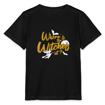 witch - Stanley/Stella MINI CREATOR Kids’ T-Shirt - black - Front - Mikhail (115cm)