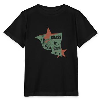 corne corne - T-shirt bio MINI CREATOR Stanley/Stella Enfant - noir - Devant - Mikhail (115cm)