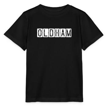 Panneau de l’aéroport d’Oldham - T-shirt bio MINI CREATOR Stanley/Stella Enfant - noir - Devant - Mikhail (115cm)
