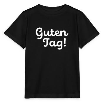 Guten Tag / weiß - Stanley/Stella Kinder T-Shirt MINI CREATOR  - Schwarz - Vorne - Mikhail (115cm)