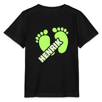 Geburt Henrik - Stanley/Stella Kinder T-Shirt MINI CREATOR  - Schwarz - Vorne - Mikhail (115cm)