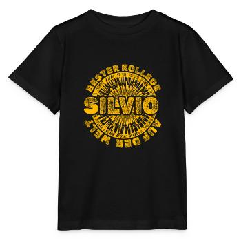 Œuvre Silvio - T-shirt bio MINI CREATOR Stanley/Stella Enfant - noir - Devant - Mikhail (115cm)