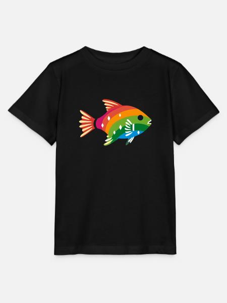 LGBTQIA+ Fisch - Stanley/Stella Kinder T-Shirt MINI CREATOR - Schwarz