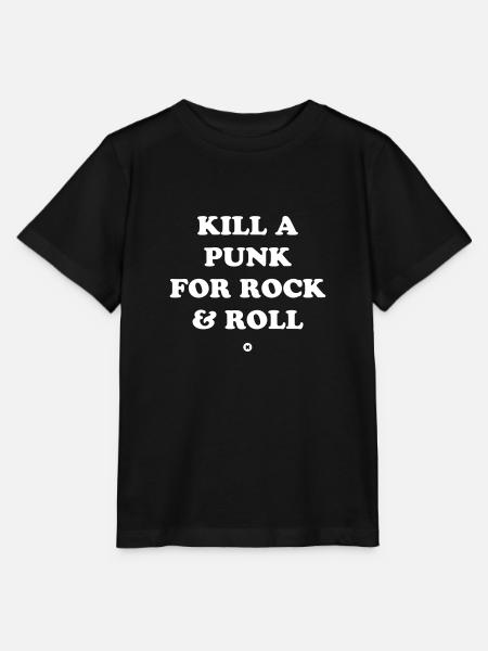 Kill a punk for Rock & Roll - T-shirt bio MINI CREATOR Stanley/Stella Enfant - noir