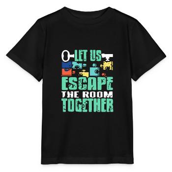 Quittons la pièce ensemble - T-shirt bio MINI CREATOR Stanley/Stella Enfant - noir - Devant - Mikhail (115cm)