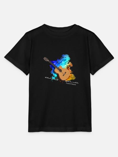 gitarre - Stanley/Stella Kinder T-Shirt MINI CREATOR - Schwarz