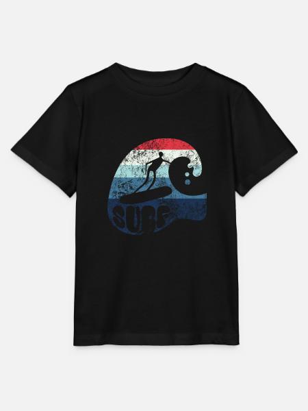 Welle - Surfer - Surf - Geschenk - Stanley/Stella Kinder T-Shirt MINI CREATOR  - Schwarz
