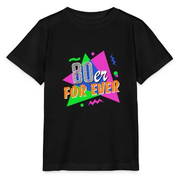 Années 80 pour toujours - années 80 - coloré + fou - T-shirt bio MINI CREATOR Stanley/Stella Enfant - noir - Devant - Mikhail (115cm)