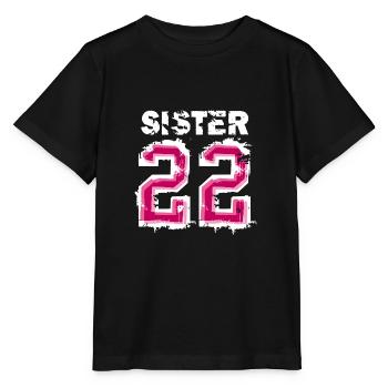 Big Sister 2022 Baby Pregnancy Daughter - Stanley/Stella MINI CREATOR Kids’ T-Shirt - black - Front - Mikhail (115cm)