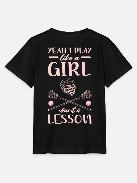 Lacrosse Spieler - Stanley/Stella Kinder T-Shirt MINI CREATOR  - Schwarz