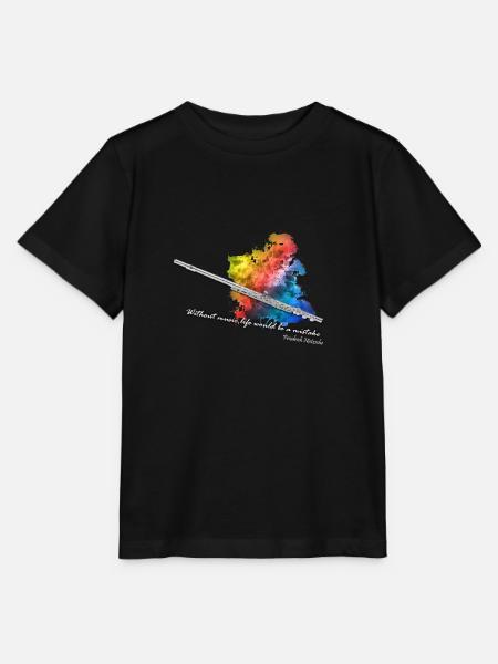 querflöte - Stanley/Stella Kinder T-Shirt MINI CREATOR  - Schwarz