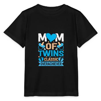 Funny Twin Mother Saying Twin Mom Classic - Stanley/Stella Kinder T-Shirt MINI CREATOR  - Schwarz - Vorne - Mikhail (115cm)