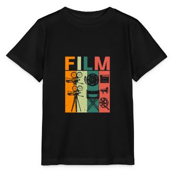 Film Retro Movie Cinema Filmmaker - Stanley/Stella MINI CREATOR Kids’ T-Shirt - black - Front - Mikhail (115cm)