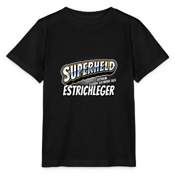 Superheld, clever getarnt als Estrichleger - Stanley/Stella Kinder T-Shirt MINI CREATOR  - Schwarz - Vorne - Mikhail (115cm)